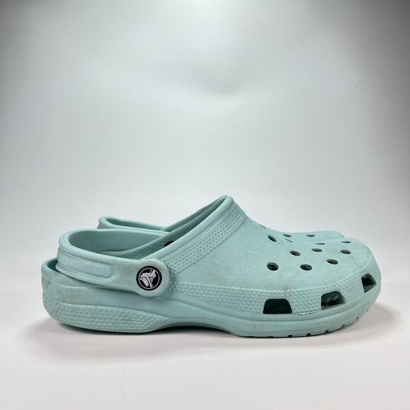 Crocs Classic Clogs Light Blue Slip On Comfort Lightweight 10001 Women's Size 8 - Picture 1 of 12